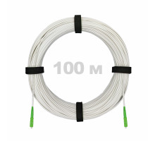 Патч-корд оптический FTTH диэлектрик FRP, G.657 LSZH 2SC/APC, белый 100 м