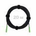 Патч-корд оптический FTTH диэлектрик FRP, G.657 LSZH 2SC/APC, черный 20 м