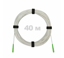 Патч-корд оптический FTTH диэлектрик FRP, G.657 LSZH 2SC/APC, белый 40 м