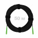Патч-корд оптический FTTH диэлектрик FRP, G.657 LSZH 2SC/APC, черный 50 м