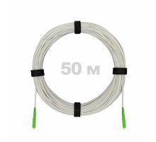 Патч-корд оптический FTTH диэлектрик FRP, G.657 LSZH 2SC/APC, белый 50 м