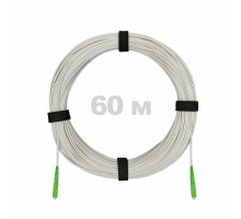 Патч-корд оптический FTTH диэлектрик FRP, G.657 LSZH 2SC/APC, белый 60 м