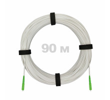 Патч-корд оптический FTTH диэлектрик FRP, G.657 LSZH 2SC/APC, белый 90 м