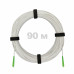 Патч-корд оптический FTTH диэлектрик FRP, G.657 LSZH 2SC/APC, белый 90 м