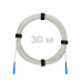 Патч-корд оптический FTTH диэлектрик FRP, G.657 LSZH 2SC/UPC, белый 30 м