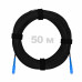 Патч-корд оптический FTTH диэлектрик FRP, G.657 LSZH 2SC/UPC, черный 50 м