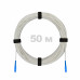 Патч-корд оптический FTTH диэлектрик FRP, G.657 LSZH 2SC/UPC, белый 50 м