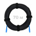 Патч-корд оптический FTTH диэлектрик FRP, G.657 LSZH 2SC/UPC, черный 70 м
