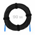 Патч-корд оптический FTTH диэлектрик FRP, G.657 LSZH 2SC/UPC, черный 90 м