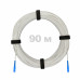 Патч-корд оптический FTTH диэлектрик FRP, G.657 LSZH 2SC/UPC, белый 90 м