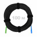 Патч-корд оптический FTTH диэлектрик FRP, G.657 LSZH SC/APC-SC/UPC, черный 100 м