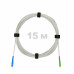 Патч-корд оптический FTTH диэлектрик FRP, G.657 LSZH SC/APC-SC/UPC, белый 15 м
