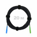 Патч-корд оптический FTTH диэлектрик FRP, G.657 LSZH SC/APC-SC/UPC, черный 20 м
