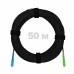 Патч-корд оптический FTTH диэлектрик FRP, G.657 LSZH SC/APC-SC/UPC, черный 50 м