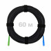 Патч-корд оптический FTTH диэлектрик FRP, G.657 LSZH SC/APC-SC/UPC, черный 60 м