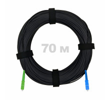 Патч-корд оптический FTTH диэлектрик FRP, G.657 LSZH SC/APC-SC/UPC, черный 70 м
