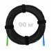 Патч-корд оптический FTTH диэлектрик FRP, G.657 LSZH SC/APC-SC/UPC, черный 90 м