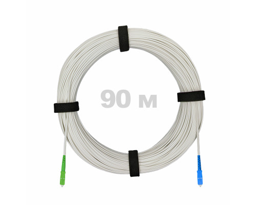 Патч-корд оптический FTTH диэлектрик FRP, G.657 LSZH SC/APC-SC/UPC, белый 90 м