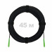 Патч-корд оптический FTTH с выносным силовым элементом, диэлектрик FRP, G.657 LSZH 2SC/APC, черный 45 м
