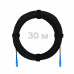 Патч-корд оптический FTTH с выносным силовым элементом, диэлектрик FRP, G.657 LSZH 2SC/UPC, черный 30 м