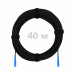 Патч-корд оптический FTTH с выносным силовым элементом, диэлектрик FRP, G.657 LSZH 2SC/UPC, черный 40 м