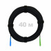 Патч-корд оптический FTTH с выносным силовым элементом, диэлектрик FRP, G.657 LSZH SC/APC-SC/UPC, черный 40 м