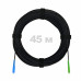 Патч-корд оптический FTTH с выносным силовым элементом, диэлектрик FRP, G.657 LSZH SC/APC-SC/UPC, черный 45 м
