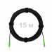 Патч-корд оптический FTTH комбинированный, диэлектрик FRP, G.657 LSZH 2SC/APC, черный 15 м