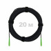 Патч-корд оптический FTTH комбинированный, диэлектрик FRP, G.657 LSZH 2SC/APC, черный 20 м