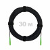 Патч-корд оптический FTTH комбинированный, диэлектрик FRP, G.657 LSZH 2SC/APC, черный 30 м