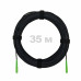 Патч-корд оптический FTTH комбинированный, диэлектрик FRP, G.657 LSZH 2SC/APC, черный 35 м