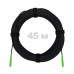 Патч-корд оптический FTTH комбинированный, диэлектрик FRP, G.657 LSZH 2SC/APC, черный 45 м