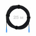 Патч-корд оптический FTTH комбинированный, диэлектрик FRP, G.657 LSZH 2SC/UPC, черный 25 м