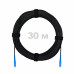 Патч-корд оптический FTTH комбинированный, диэлектрик FRP, G.657 LSZH 2SC/UPC, черный 30 м