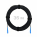 Патч-корд оптический FTTH комбинированный, диэлектрик FRP, G.657 LSZH 2SC/UPC, черный 35 м