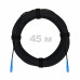 Патч-корд оптический FTTH комбинированный, диэлектрик FRP, G.657 LSZH 2SC/UPC, черный 45 м