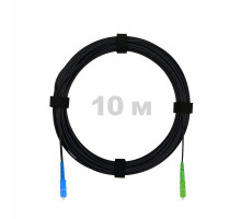 Патч-корд оптический FTTH комбинированный, диэлектрик FRP, G.657 LSZH SC/APC-SC/UPC, черный 10 м