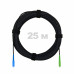 Патч-корд оптический FTTH комбинированный, диэлектрик FRP, G.657 LSZH SC/APC-SC/UPC, черный 25 м
