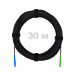 Патч-корд оптический FTTH комбинированный, диэлектрик FRP, G.657 LSZH SC/APC-SC/UPC, черный 30 м