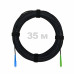 Патч-корд оптический FTTH комбинированный, диэлектрик FRP, G.657 LSZH SC/APC-SC/UPC, черный 35 м