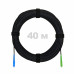 Патч-корд оптический FTTH комбинированный, диэлектрик FRP, G.657 LSZH SC/APC-SC/UPC, черный 40 м