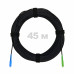 Патч-корд оптический FTTH комбинированный, диэлектрик FRP, G.657 LSZH SC/APC-SC/UPC, черный 45 м