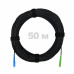 Патч-корд оптический FTTH комбинированный, диэлектрик FRP, G.657 LSZH SC/APC-SC/UPC, черный 50 м