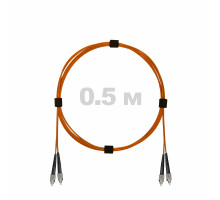 Патч-корд оптический FC/UPC-FC/UPC MM (OM2) 3mm duplex LSZH, 0.5 м