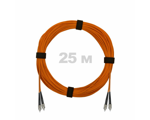 Патч-корд оптический FC/UPC-FC/UPC MM (OM2) 3mm duplex LSZH, 25 м