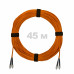 Патч-корд оптический FC/UPC-FC/UPC MM (OM2) 3mm duplex LSZH, 45 м