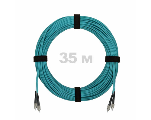 Патч-корд оптический FC/UPC-FC/UPC MM (OM3) 3mm duplex LSZH, 35 м