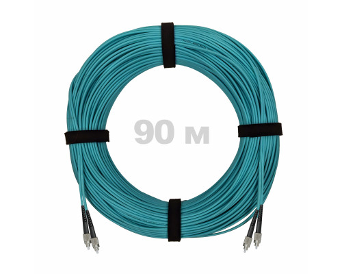 Патч-корд оптический FC/UPC-FC/UPC MM (OM3) 3mm duplex LSZH, 90 м
