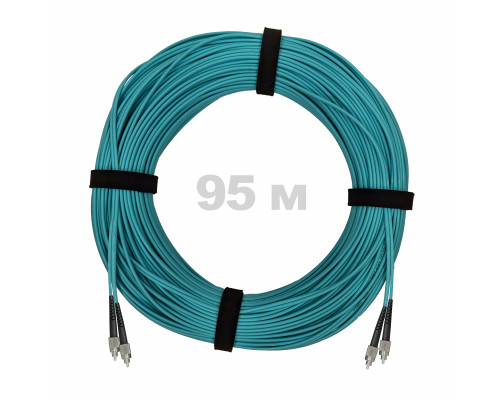 Патч-корд оптический FC/UPC-FC/UPC MM (OM3) 3mm duplex LSZH, 95 м