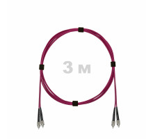 Патч-корд оптический FC/UPC-FC/UPC MM (OM4) 3mm duplex LSZH, 3 м